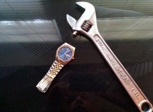 I opened this watch with this wrench!
